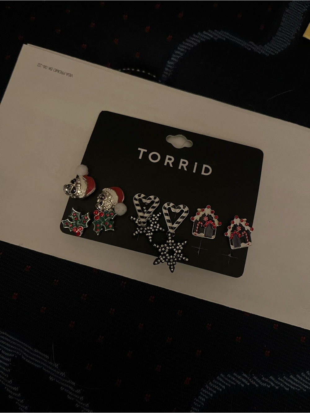torrid Silver and Black Stud Earring Set